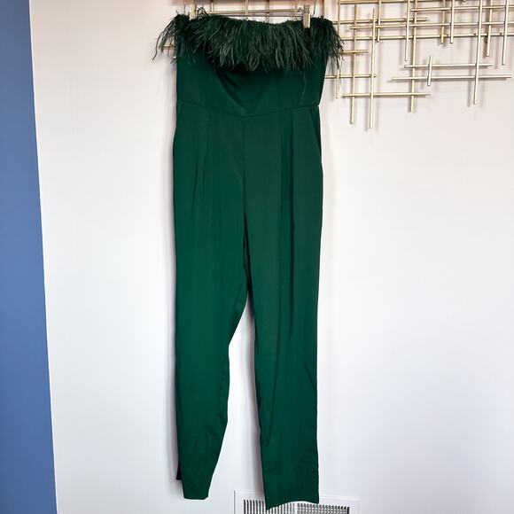 SAYLOR Lelaina Jumpsuit Evergreen Emerald Size Medium M - Sold Out! - Picture 3 of 14